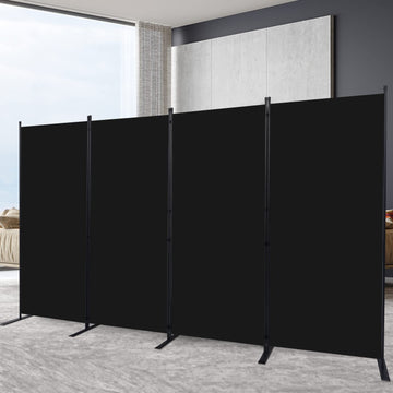 Room Divider 4 Panel-136''Wide, 6FT Room Dividers and Folding Privacy Screen