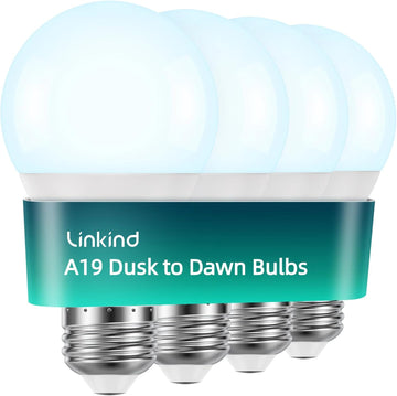 Dusk to Dawn Light Bulbs Outdoor, A19 Sensor Led Bulbs Automatic On/Off, 9.5W led Light Bulbs, 75 Watt Equivalent