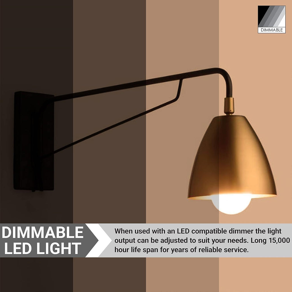 A15 LED Appliance Light Bulb 6W (40W Equivalent) 480 Lumens 3000K Soft White Dimmable E17 Intermediate Base ETL