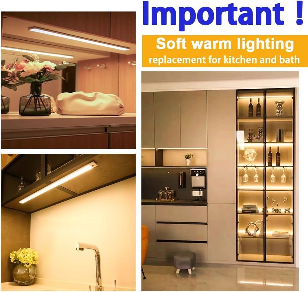 24 inch F17T8/830 17 Watts Light Bulb Warm White, 2 Foot Straight Fluorescent Tube T8 Tube Light F17T8/WW, 1500 Lumen