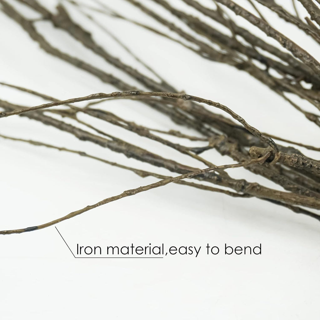 30Pcs 30" Curly Willow Branches, Artificial Flowers Twigs Decorative Sticks Stem, Dry Bendable Tree Branches for DIY