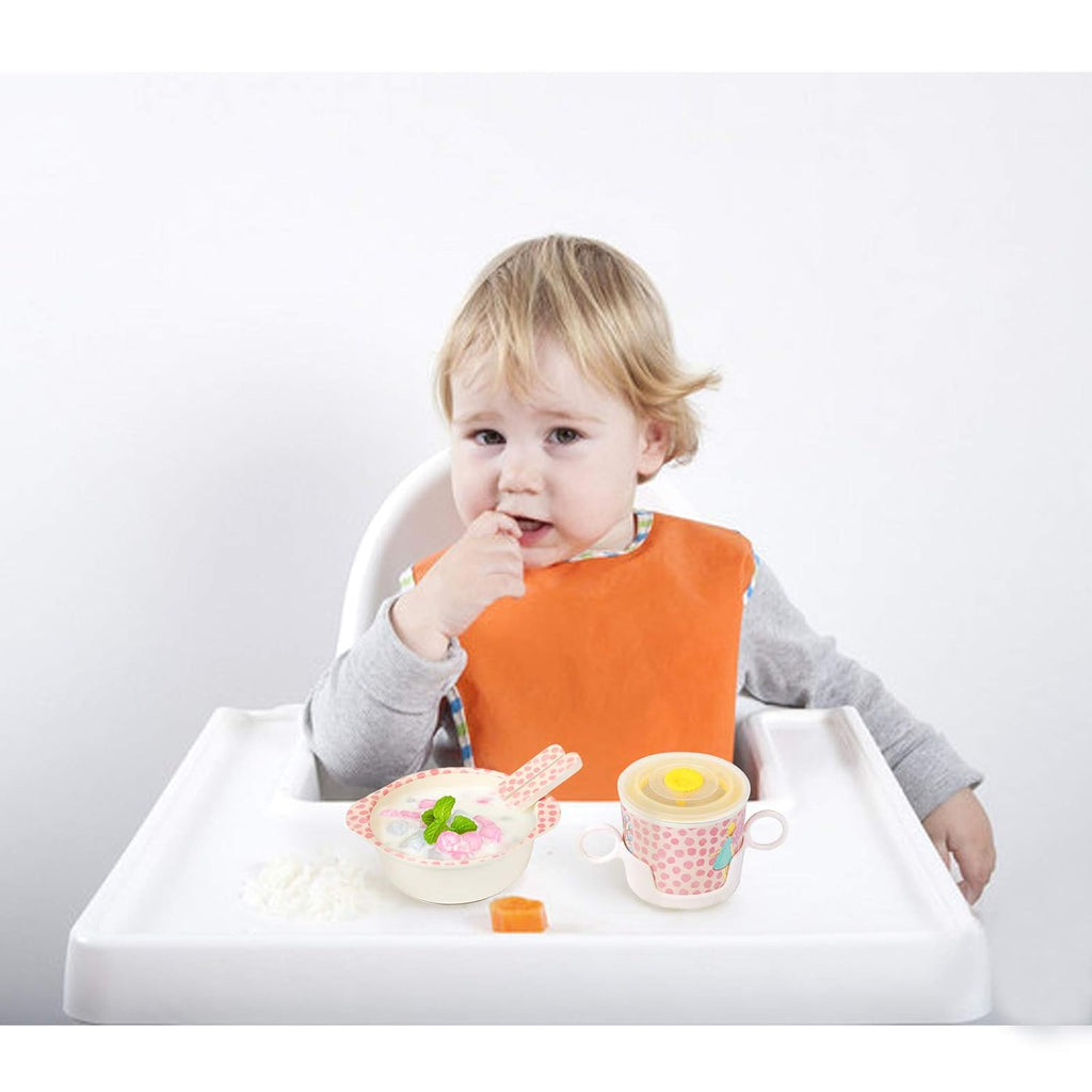Toddler Baby Plates and Bowls Set, 7Pcs Kids Plate Dinnerware Set