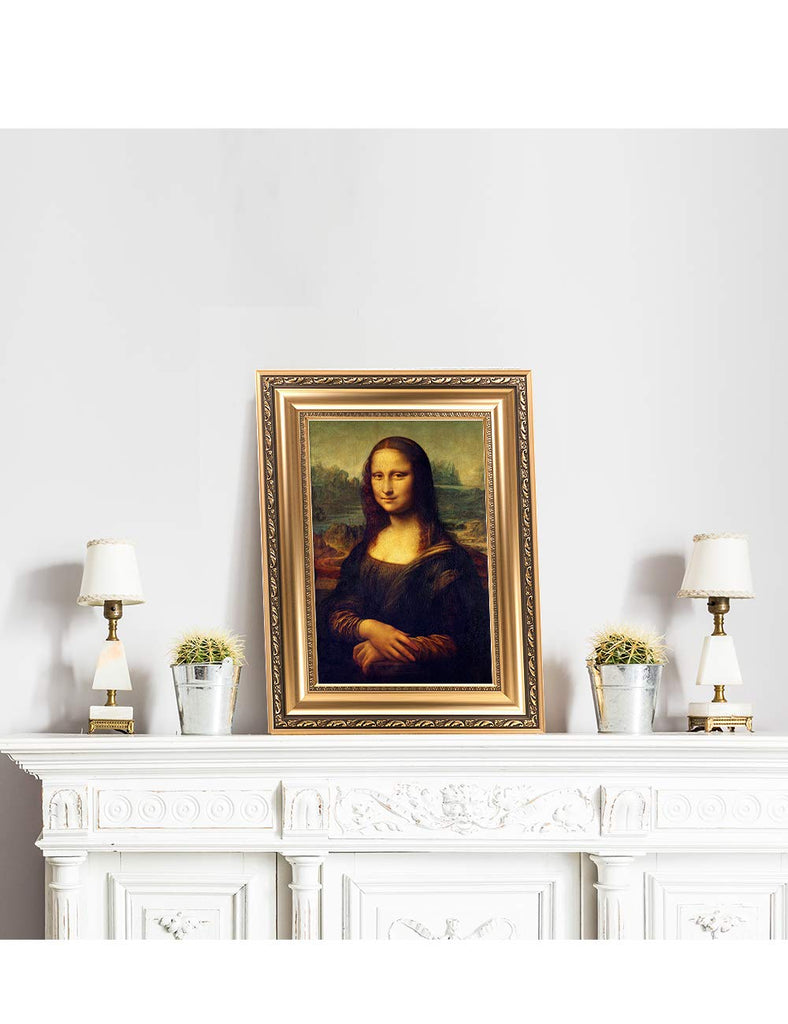 Mona Lisa Framed in Champagne Gold, 24x18