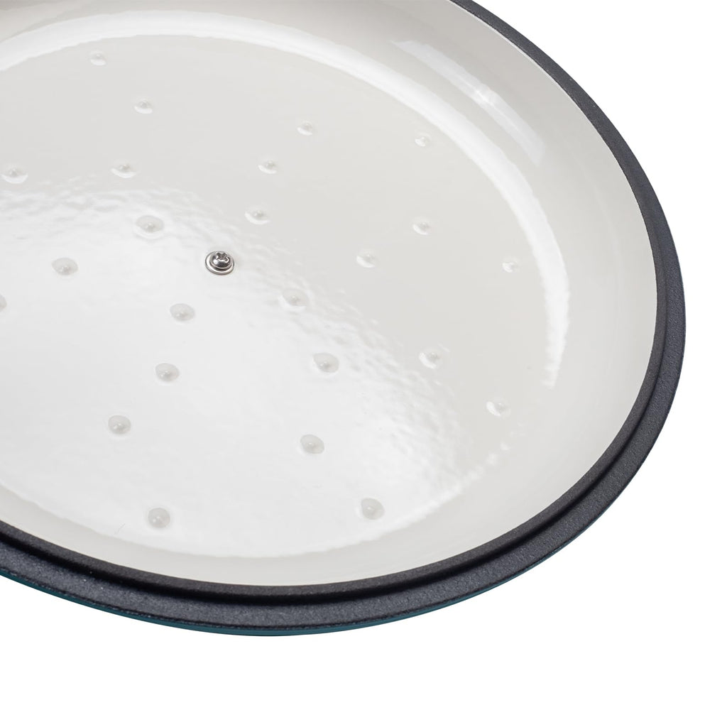 Enameled Cast Iron Dutch Oven-2.5QT Cream, Braiser/Casserole, Cream