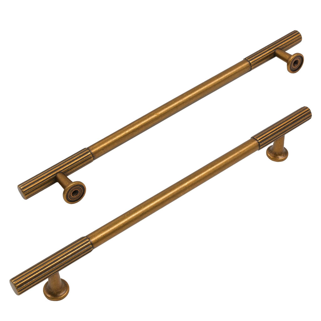 10 Pack Antique Brass Cabinet Pulls 7.5"
