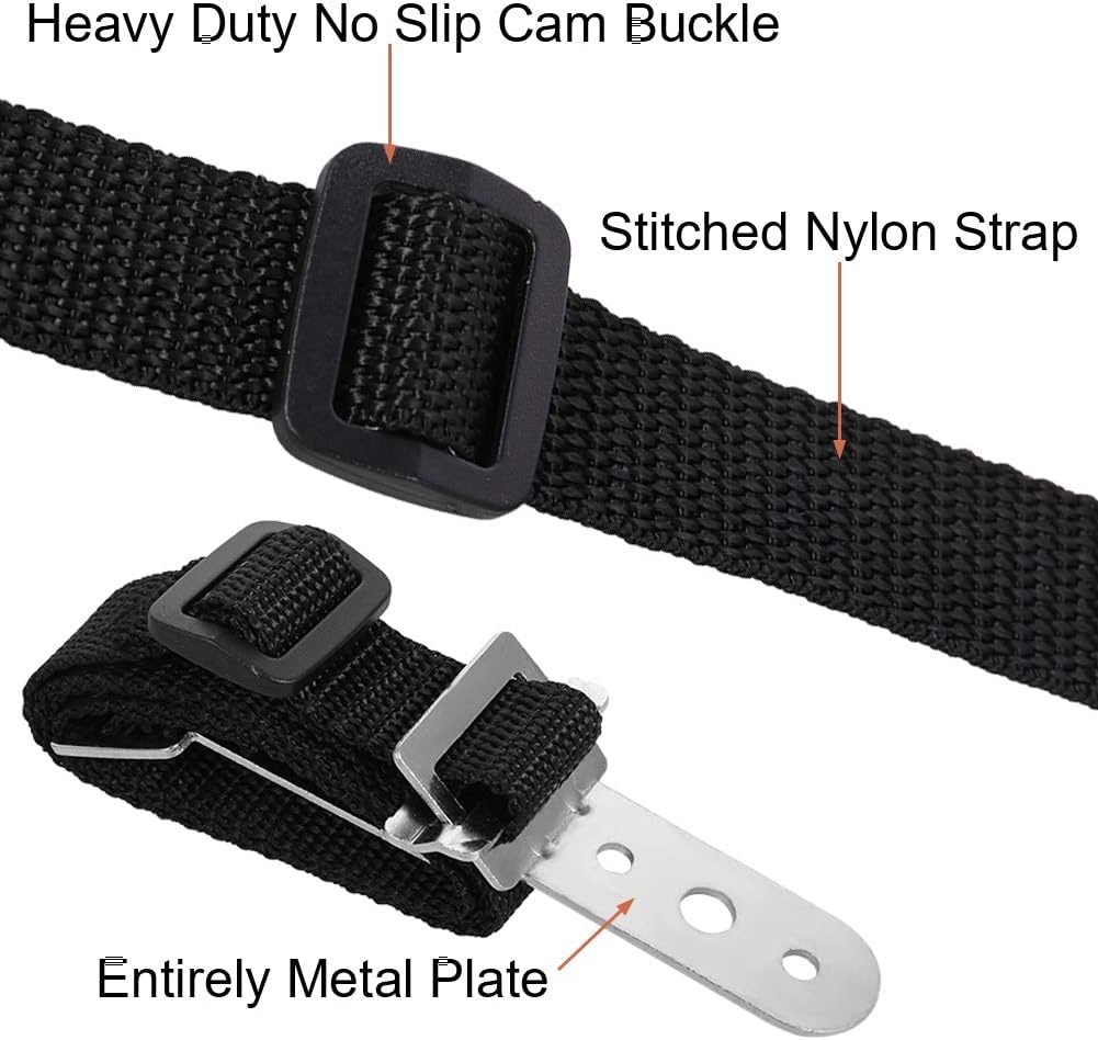 Adjustable Anti-tip TV Straps Safety for Flat Screen, Heavy Duty Dual Cable Metal Anchor for Baby Proofing & Pet