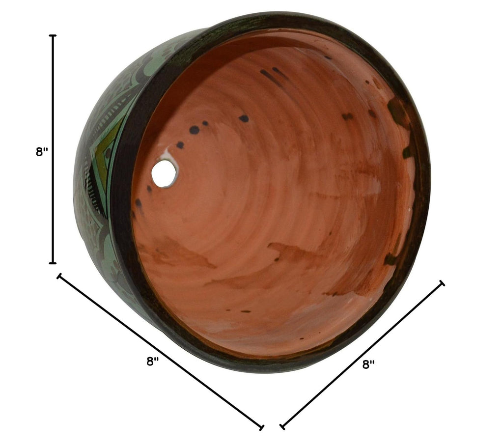 Pots Flower Pot Moroccan Spanish Garden Drain Hole Ceramic Planter Handmade