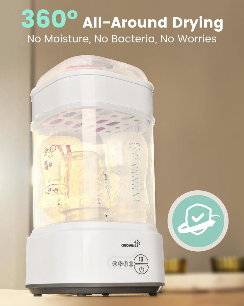Compact Baby Bottle Sterilizer and Dryer with Fast Sanitization