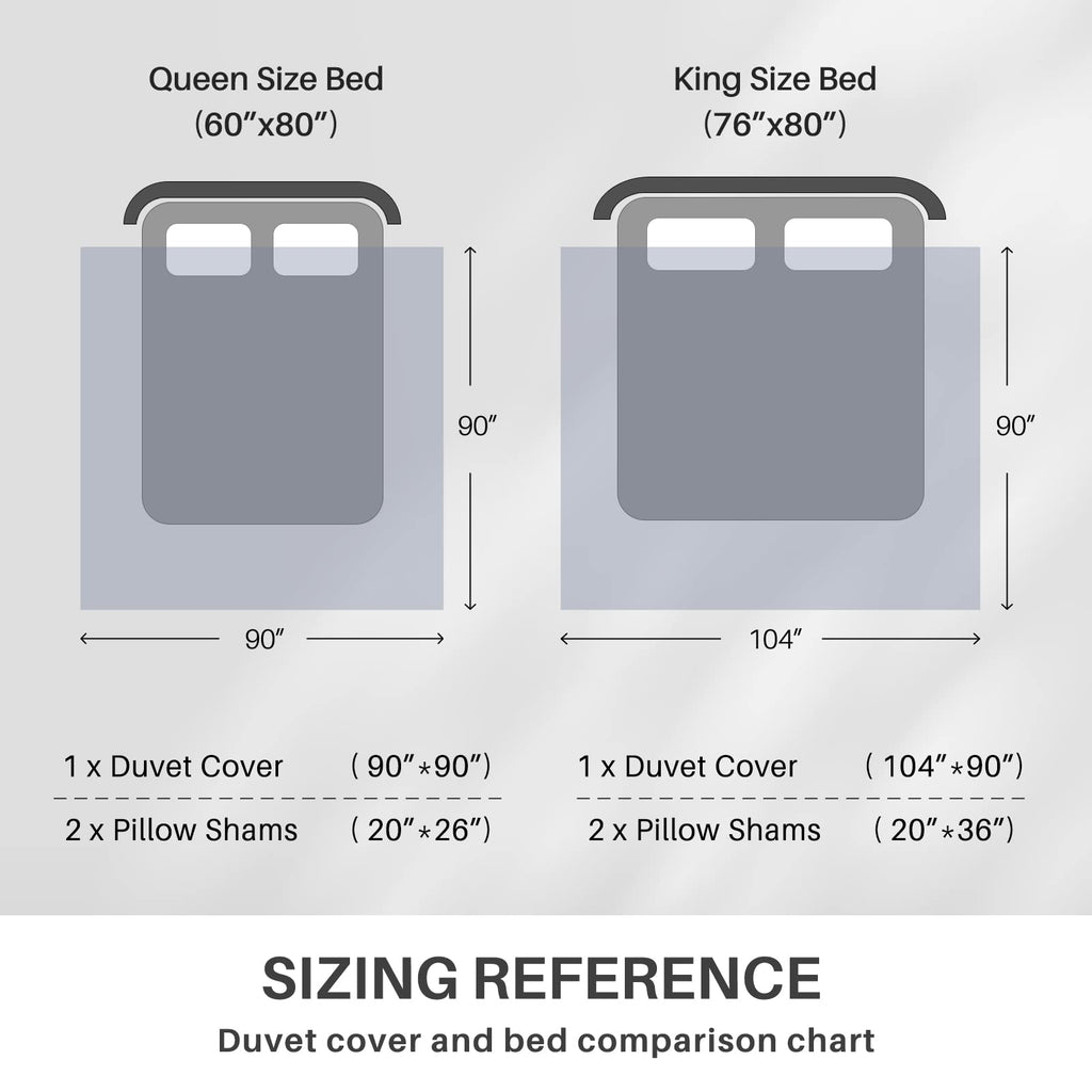Damask Duvet Cover Set Queen Size, White Gray Paisley, 100% Cotton