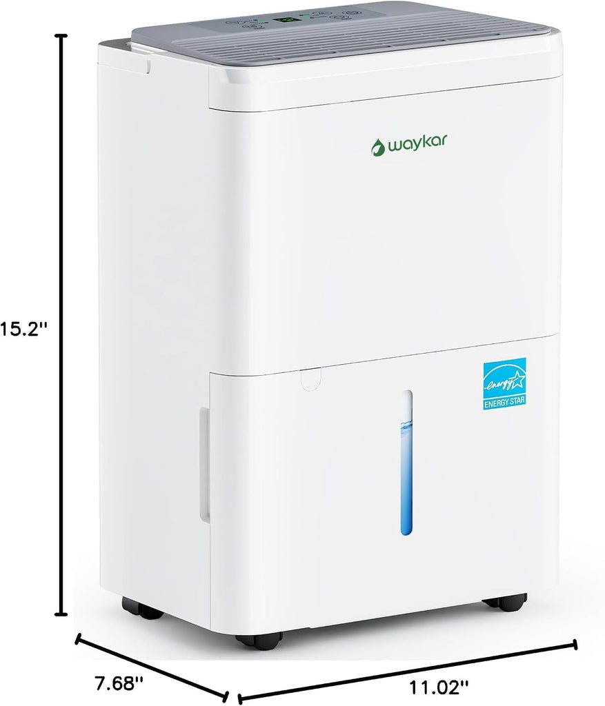 2000 Sq. Ft. Energy Star 2025 Dehumidifier for Basement & Home, Adjusts from 15% RH With Drain Hose, Ultra Quiet 35 dB