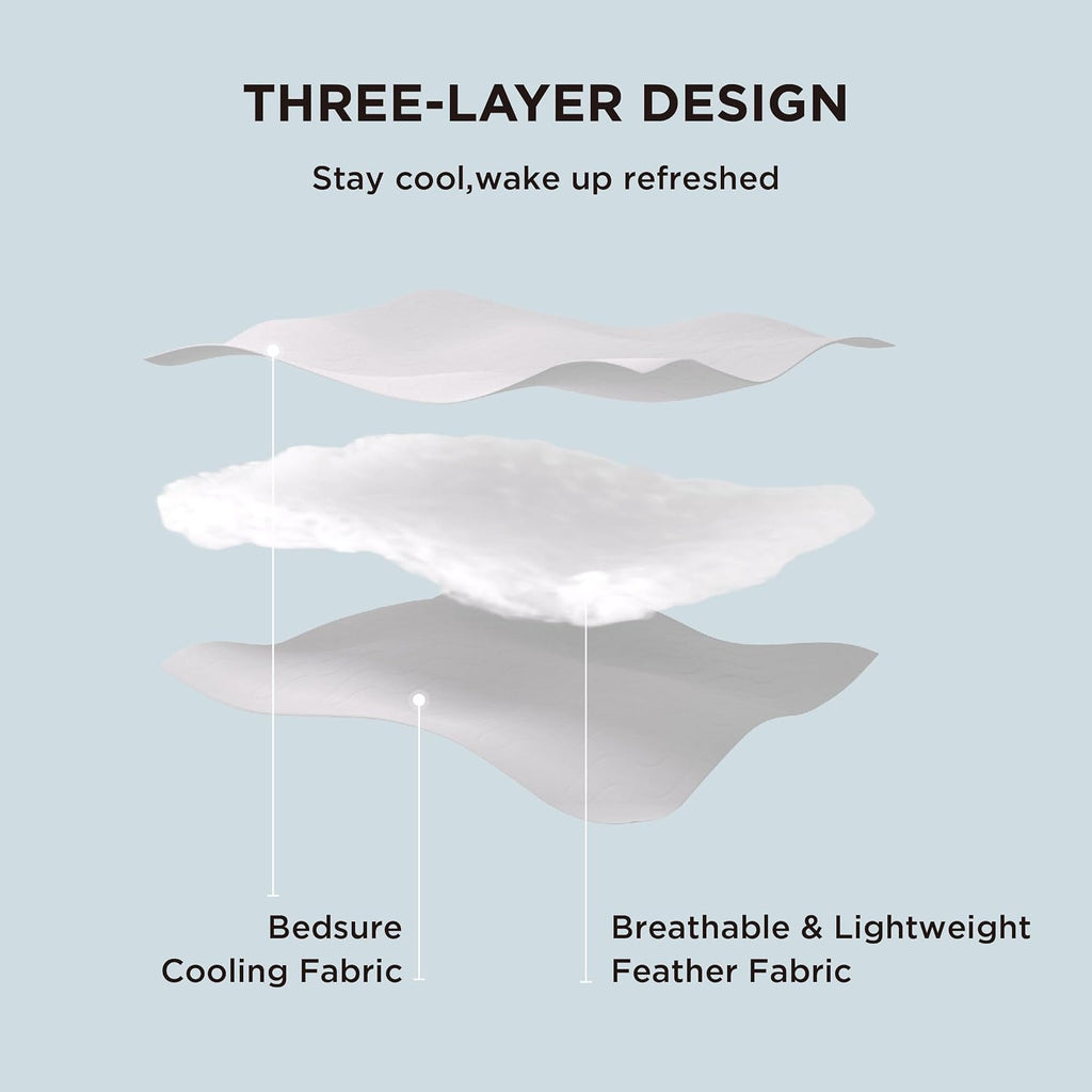 Cooling Blankets for Hot Sleepers, King, Blue, 104"x90" | Cooling Comforter, Cold, Ice, Cool, Breathable
