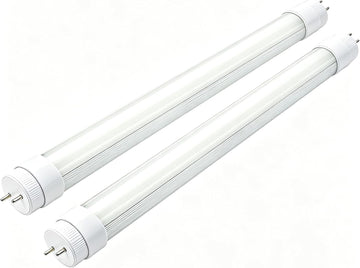 2Pack F15T8 LED Tube Light,120V,7W,18" Length,5000K Daylight White