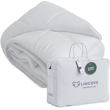 Down Alternative Comforter - Corner Loops in Each Corner, 400 Thread Count 100% Cotton Sateen Shell, Soft and Plush