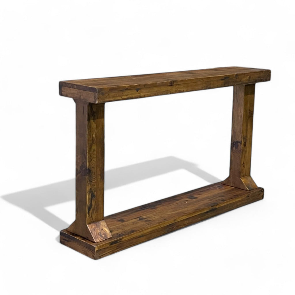 Reclaimed Wood Console Table, 100% Reclaimed Wood with Matte Finish (10.5 x 48 x 29 H)