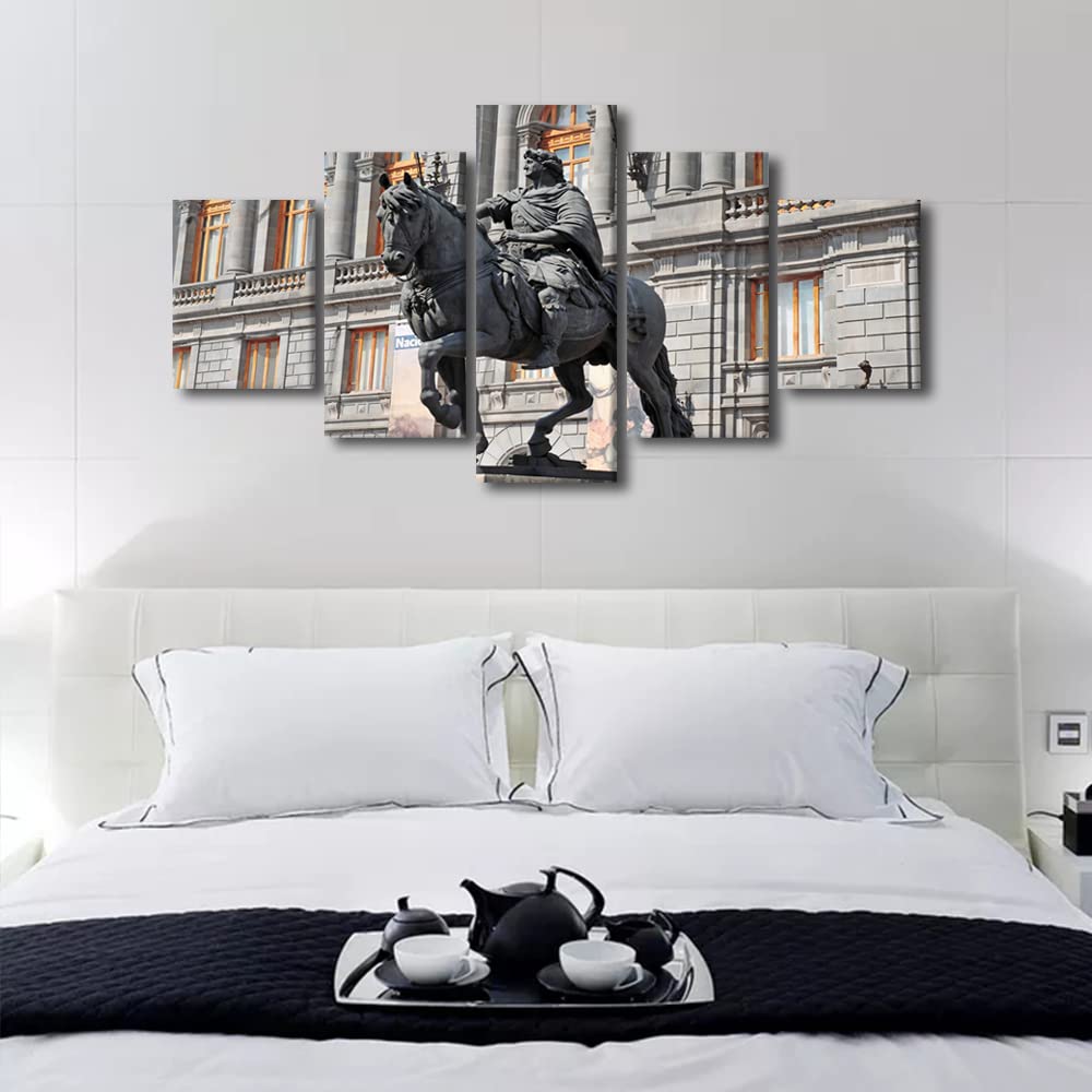 Wall Decor Statue of Charles IV Canvas Wall Art Mexico National Museum of Art Modern Artwork Picture Print on Canvas