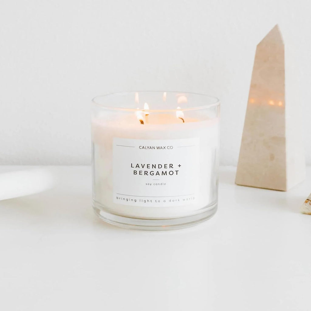 Everyday 3 Wick Scented Candle Gift Set - 4 Luxury Scented Candles - 43 Hour Burn - 3 Wick Clean Soy Wax Candles