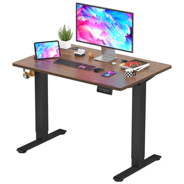Electric Standing Desk 40x24 Inch Height Adjustable Desk Large Space Office Computer Desk with Headphone Holder 2