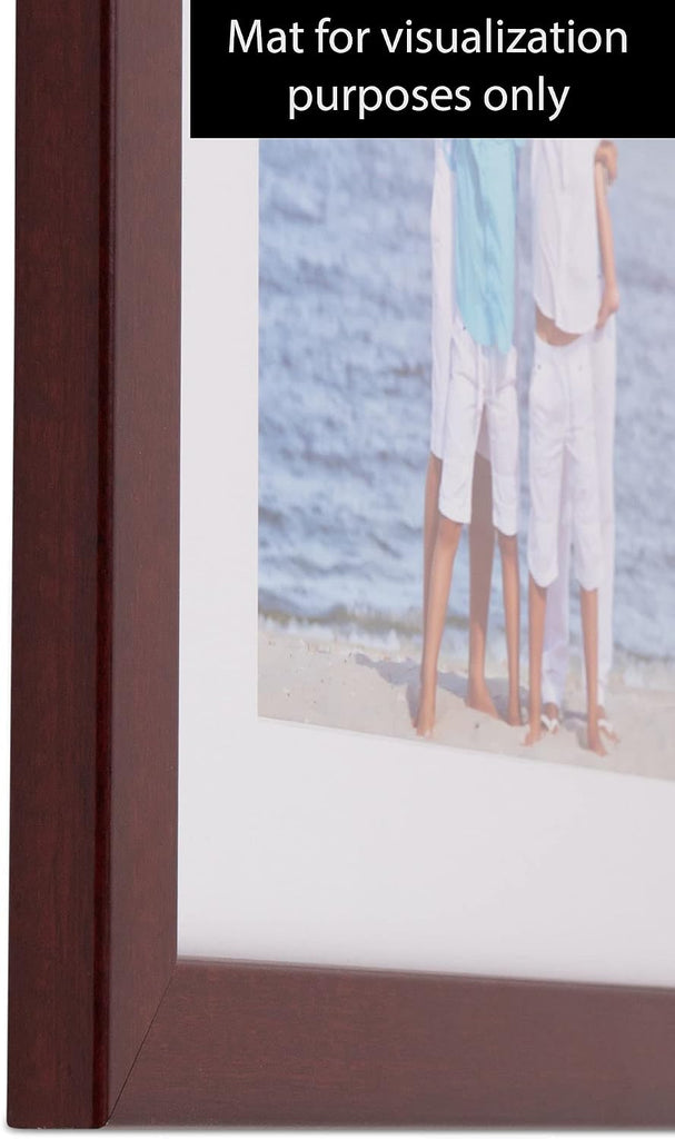 24x36 Inch Red Picture Frame, This 1.25" Custom Poster Frame is Cherry Style, for Your Art or Photos