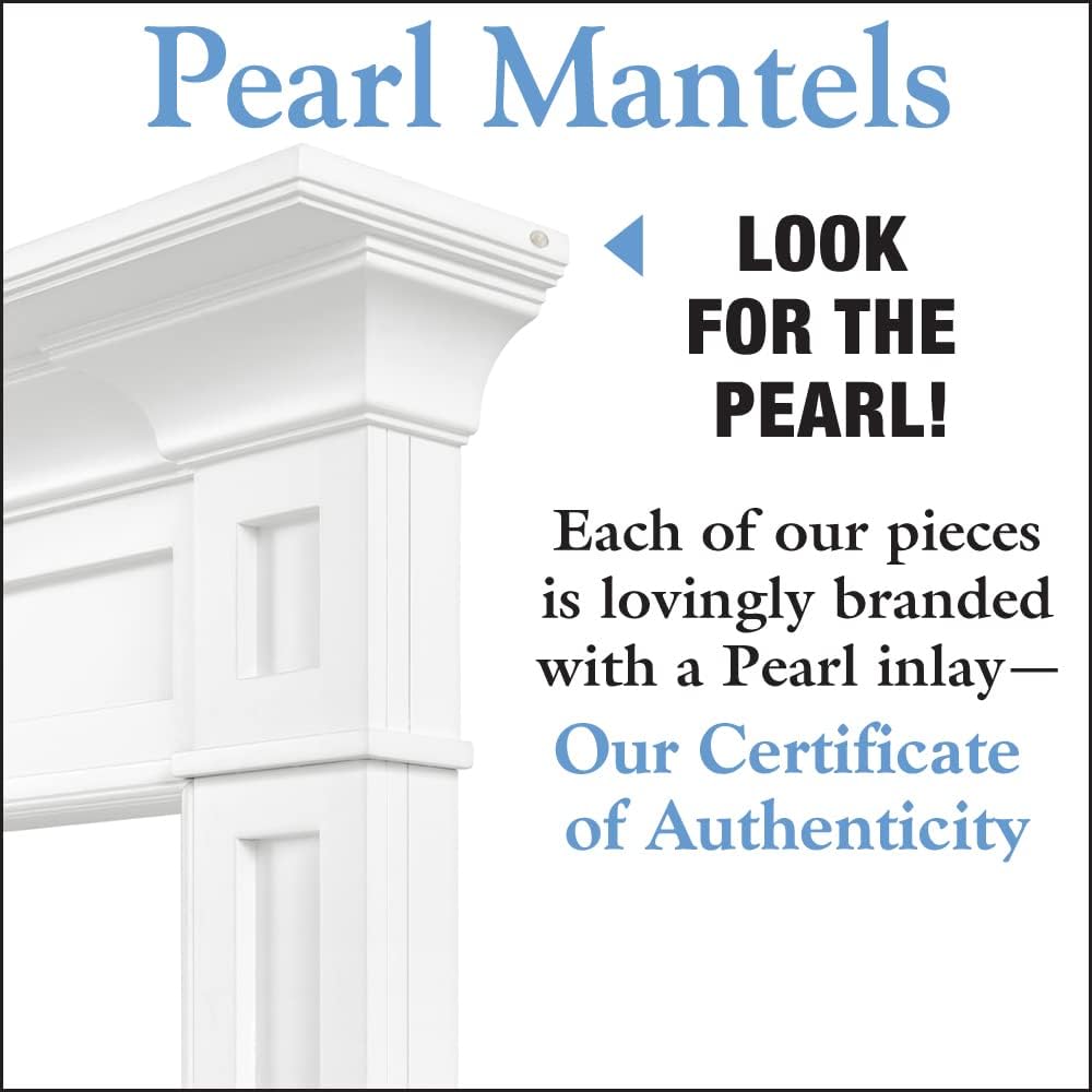 Furniture for Your Fireplace, Premium Grade A MDF Mantel Surround, Crisp White Paint, Interior Opening 56"