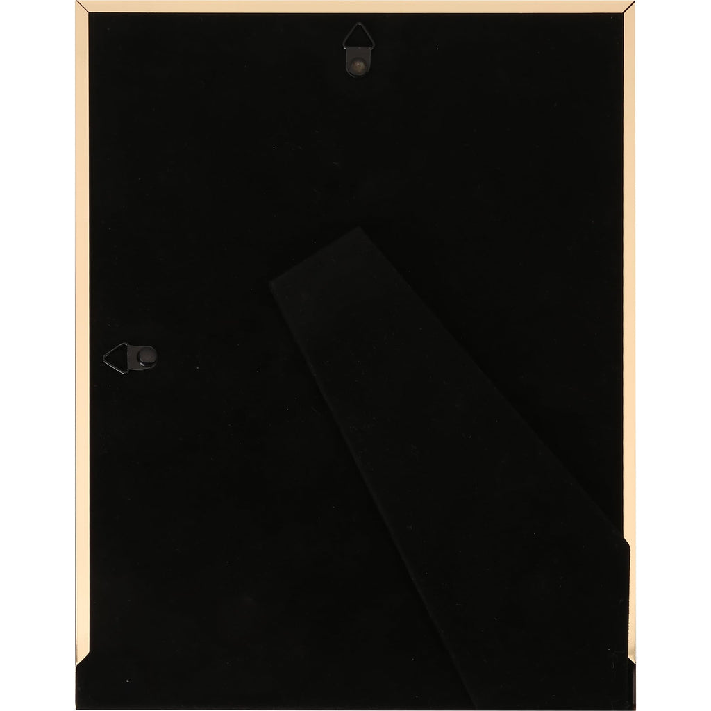 Gold 8.5x11'' Bamboo Detail Designs Metal Certificate Frame 2pack, 8.5x11'' Document Frames, Elegant Gold Plated