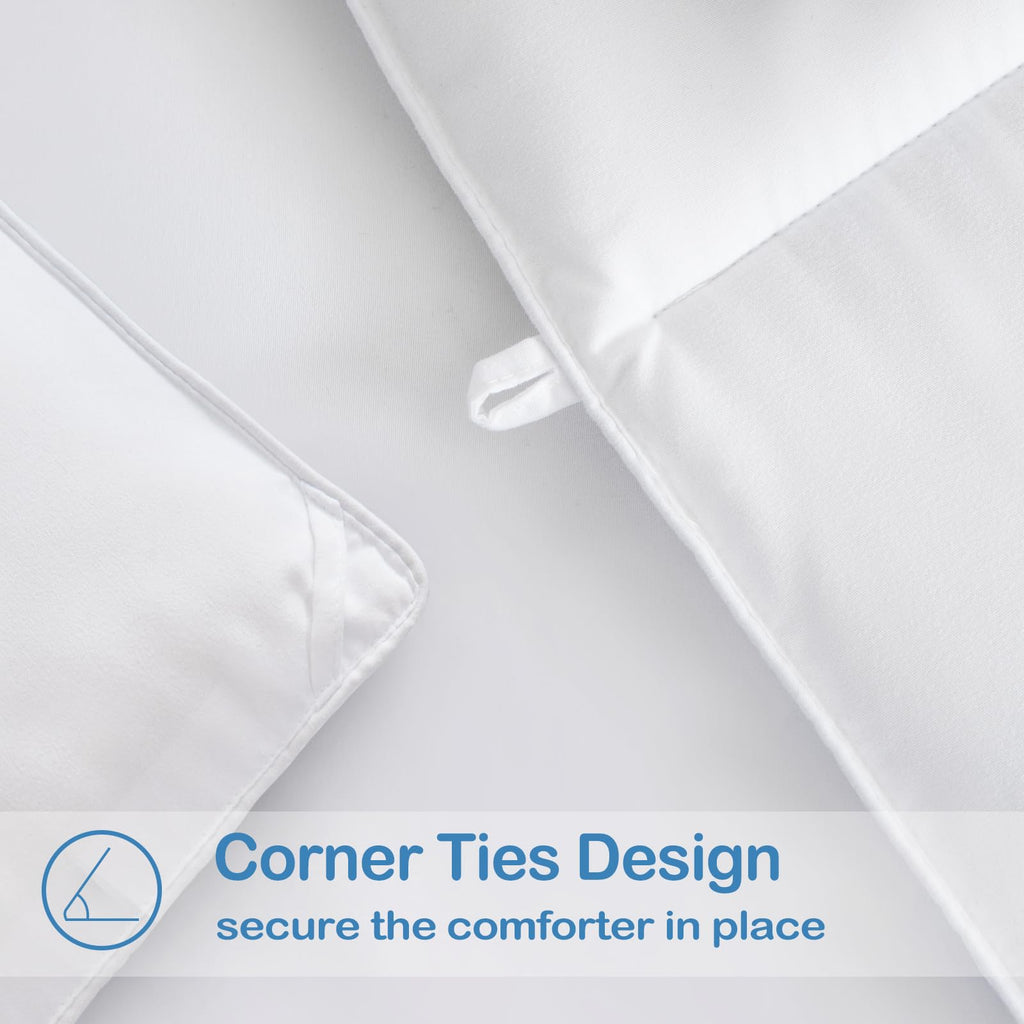 Down Alternative Comforter, White, 90x102 Inches