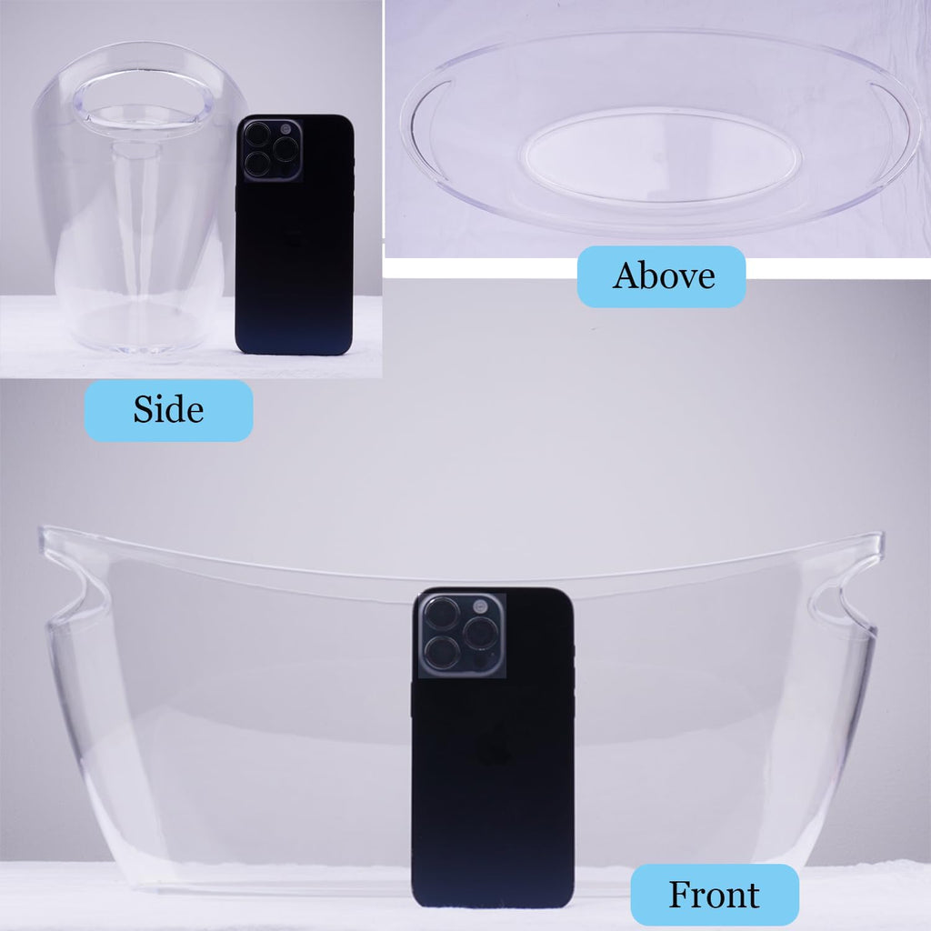Ice Bucket,5.5L Acrylic Ice Buckets for Parties,Mimosa Bar Supplies - Set of 2