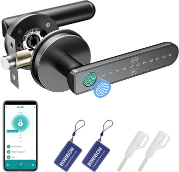 Fingerprint Door Lock, Fingerprint Door Knob with 5 Unlock Options