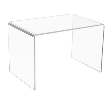 1-Piece 5MM Thick Strong Clear Acrylic Rectangular Riser Stand, 10.5x7 x7 IN