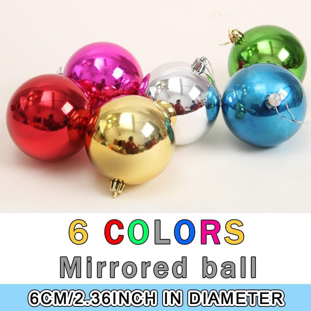 2.36' Shatterproof Christmas Ball Ornaments - Assorted Theme Decorations - Set of 24