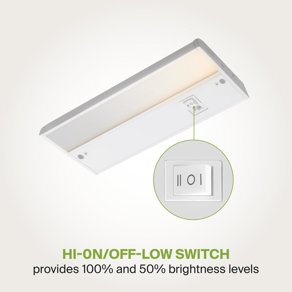 LED Under Cabinet Lighting, 9 Inch 3W, Plug in or Hardwired