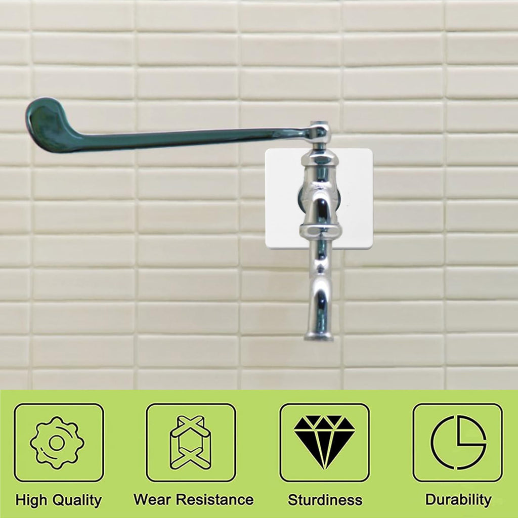 8Pcs Pipe Wall Covers Plastic Square Escutcheon Plates Self-Adhesive Wall Spilt Flange Decorative Shower Pipe Covers