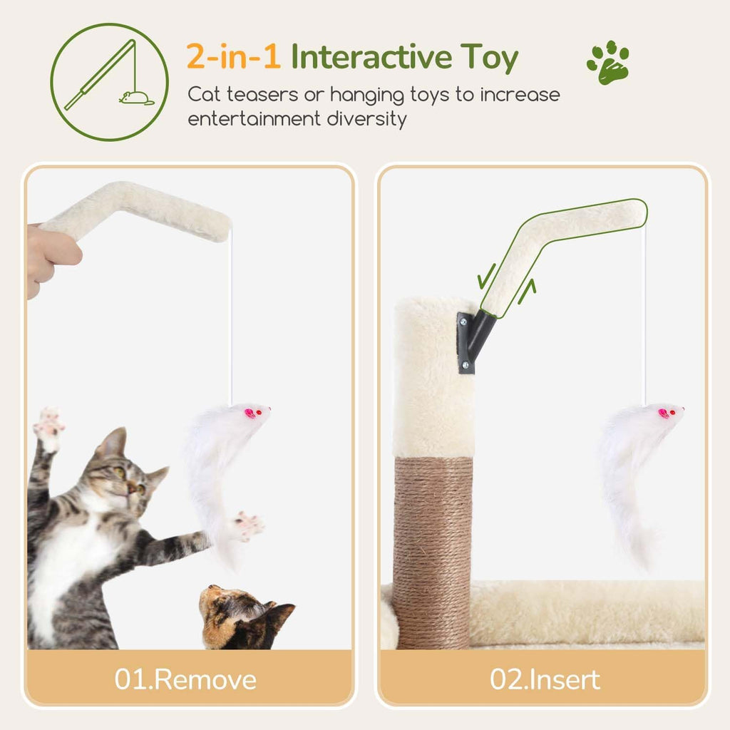 Cat Tree for Large Adult Cats, Heavy Duty Indoor Cat Tower
