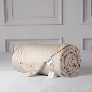 Tencel Silk Comforter for Summer (Lt Pewter, Queen)