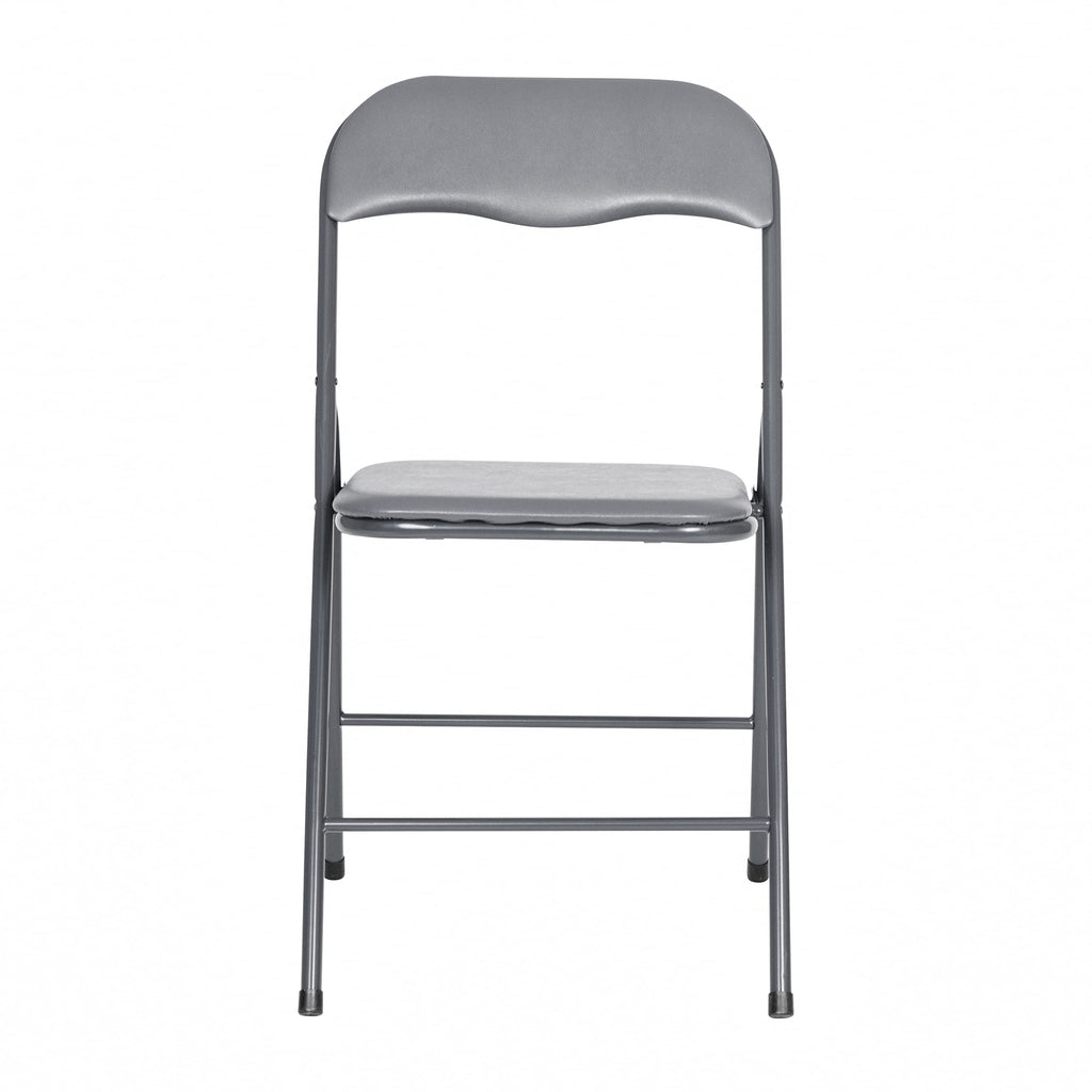 Madison 5-Piece Folding Card Table and Chair Set, Gray