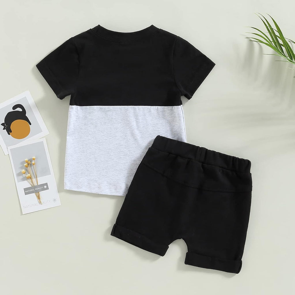 Infant Toddler Baby Boy Summer T Shirt Shorts Outfits Short Sleeve Tee Tops Clothes Set