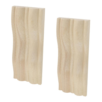 2PCS Wood Carved Corbel Shelf Brackets for Wall & Furniture Decor