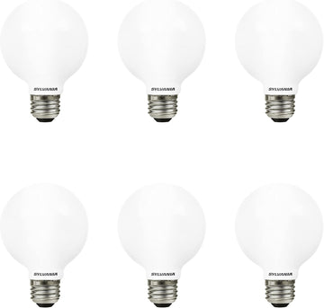 LED TruWave Natural Series Globe G25 Light Bulb, 40W Equivalent, Efficient 4.5W, 350 Lumens, Dimmable, Frosted, 2700K