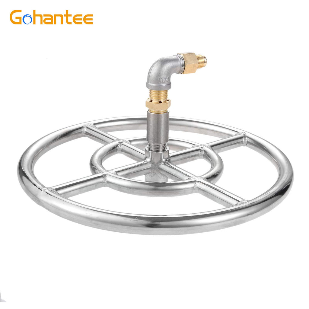 Ring Burner Valve Assembly Kit, 12 inch Stainless Steel Fire Pit