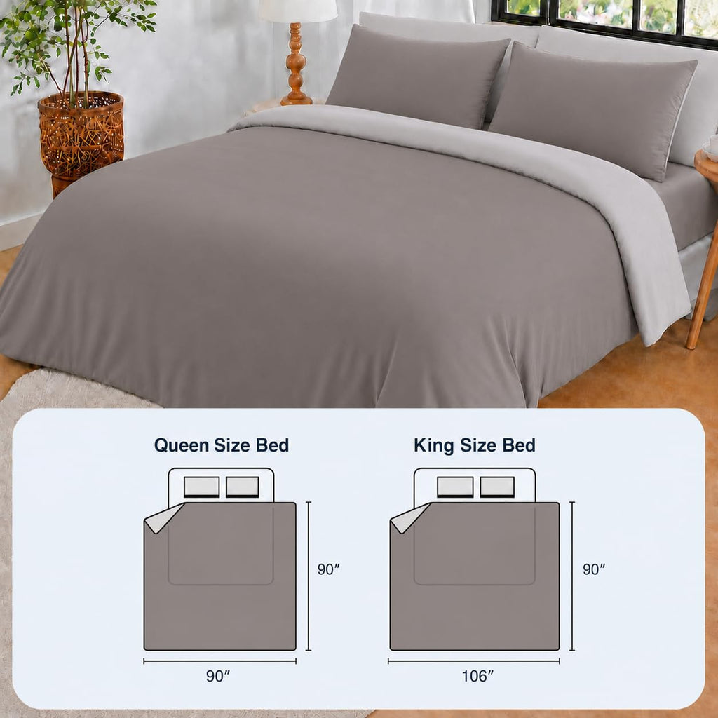 Double-Sided Cooling Comforter Queen Size, Ice Silk Summer Blanket, Smooth No-Stripes, No-Seam, Edge-Free Design