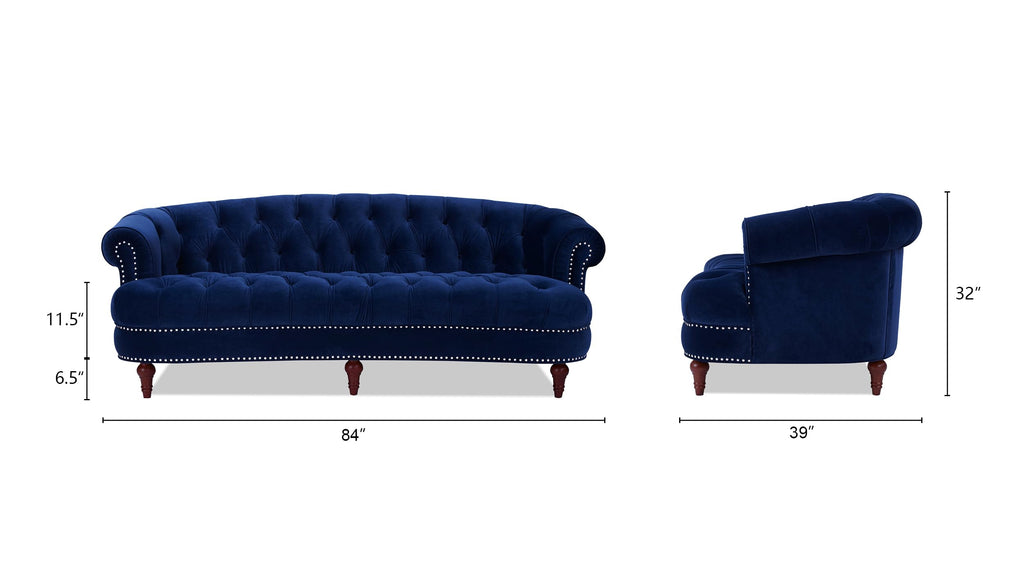 La Rosa Victorian Chesterfield Tufted Sofa