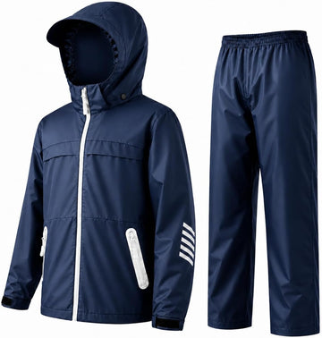 Kids Rain Gear Boys Girls Youth Rain Jacket and Pants