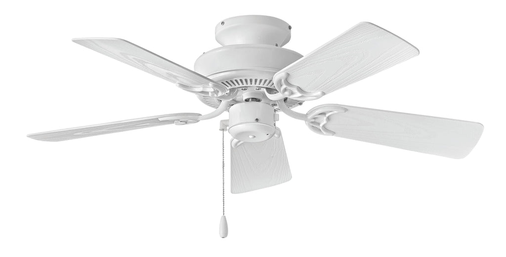 Cabana 36" Indoor/Outdoor Ceiling Fan, Appliance White