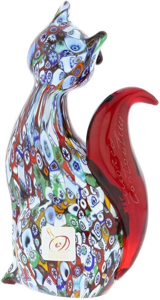 Millefiori Cat Sculpture