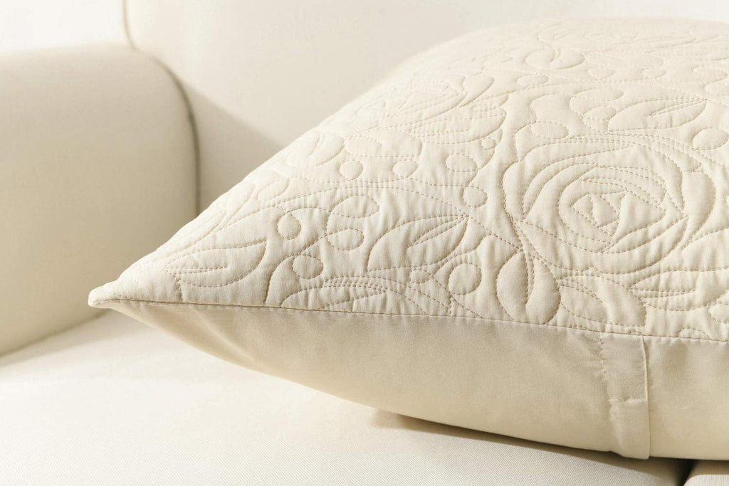 2 Pack Throw Pillow Covers Euro Sham Covers (26"X26", Beige)