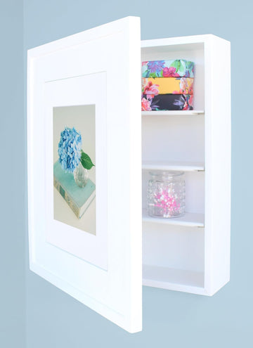 20x17 Picture Perfect Wall Mount Medicine Cabinet, Surface Mounted Storage, Over the Toilet Storage Wall Cabinet