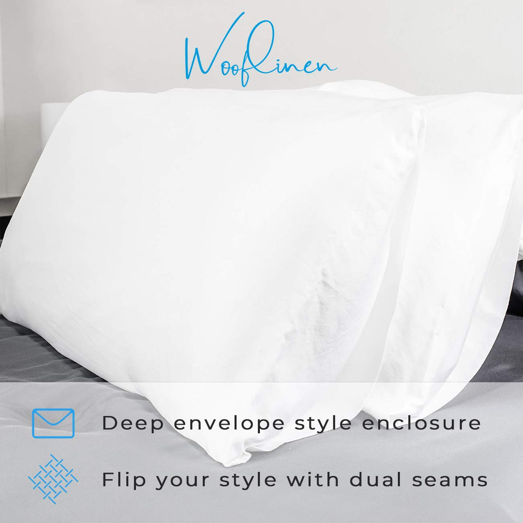 100% Viscose Derived from Bamboo King Pillowcases | Set of 2 | Breathtakingly Soft