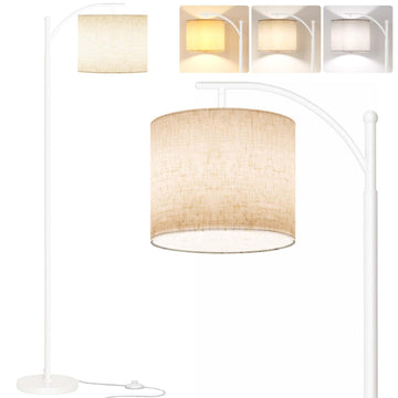 Arc Floor Lamp, Modern Floor Lamp with 9W 3 Color Temperatures Bulb