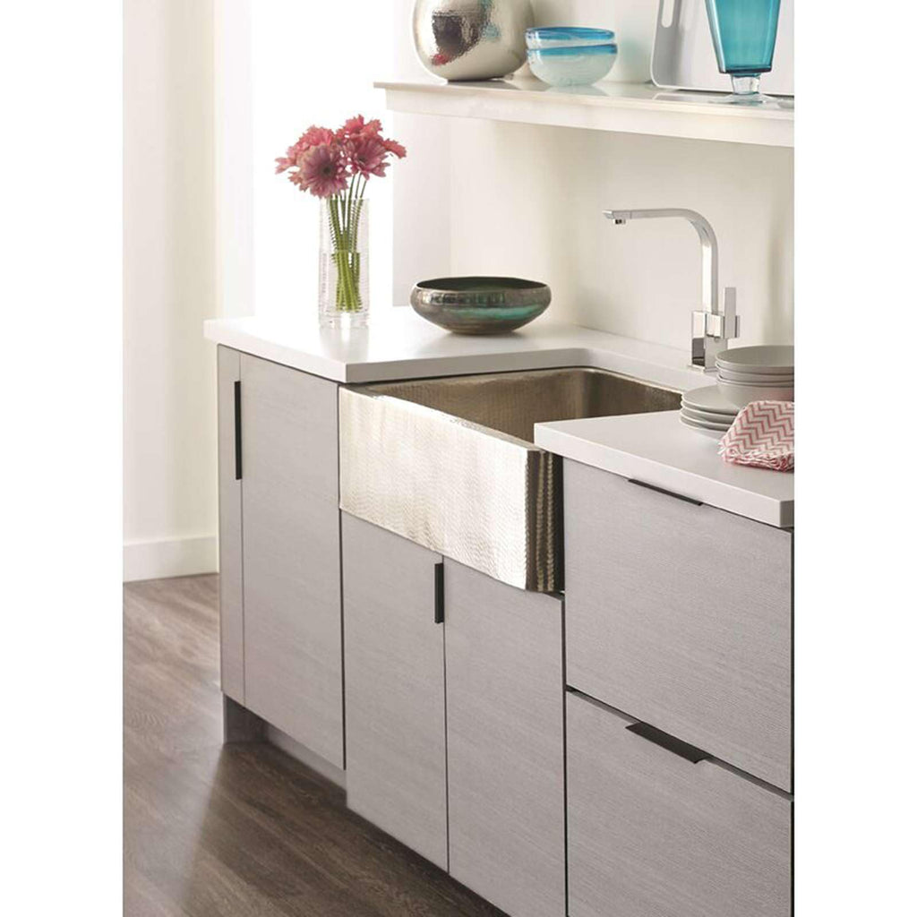 Matte Black 12" Finger Lip Edge Pull Euro Modern Kitchen Cabinet Drawer Hardware Dresser 1 Pack