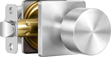 Brushed Nickel Closet Door Knobs Interior, Passage No 1 Pack