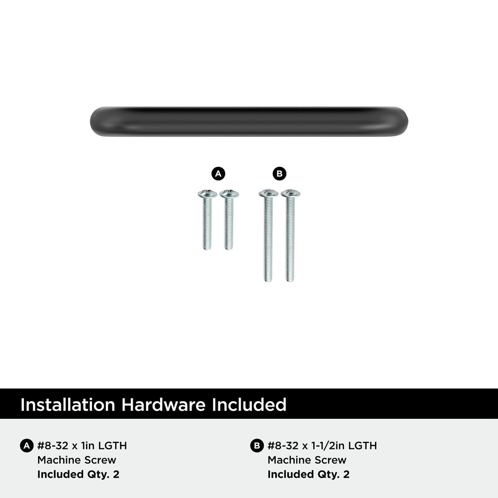 10 Pack 3" Wire Pulls Matte Black Drawer Pull
